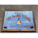 A reproduction Bell's Old Scotch Whisky advertising mirror, 35 x 25".