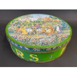 A 1980s Huntley & Palmers rude or naughty biscuit tin based on works by Kate Greenaway.