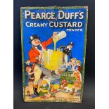 A Pearce, Duff's Creamy Custard Powder pictorial showcard, 11 3/4 x 16 1/2".