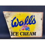 A Wall's Ice Cream aluminium advertising sign, 36 x 24".