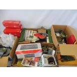 A large quantity of oo gauge model railway accessories.