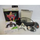 A boxed X-Box 360 and accessories, controllers etc. unchecked.
