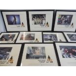 10 framed and glazed promotional prints from the Stanley Kubrick film The Clockwork Orange.