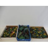 A large selection of modern plastic soldiers with tanks, vehicles etc.