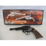 A replica USA 45 calibre peacemaker.