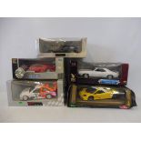 Five large scale boxed die-cast models including Guilroy etc.