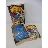 An original Aurora Superboy boxed assembly kit, contents still in a bag, but unchecked.