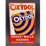 An Oxydol tin advertising sign of good small size, 6 1/4 x 10 1/4".