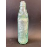 A Brooke Prudencio Ltd of Bristol glass cod bottle.