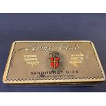 An Army Club cigarettes 'Sandhurst Size' tin.