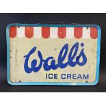 A Wall's Ice Cream aluminium advertising sign, 22 1/4 x 15".