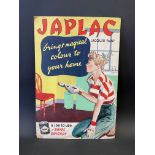 A Japlac Lacquer Paint pictorial showcard, 10 3/4 x 16".