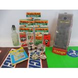 A quantity of assorted collectables and advertising items to include tea packaging, Public Service