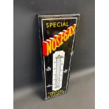 A Nosegay Cigarettes enamel thermometer, 7 1/2 x 22 1/2".