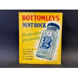 A Bottomley's Mint Rock pictorial advertising showcard, 10 x 12".