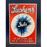 A Stephens' Inks 'for all fountain pens' pictorial showcard of good small size, 8 1/2 x 12 1/2".