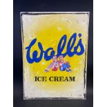 A Wall's Ice Cream aluminium advertising sign, 18 x 24".