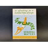 A pictorial showcard advertising Haworths Mineral Waters, 8 x 10".