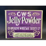 A C.W.S. Jelly Powder cardboard box, 9" w.