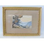 COPLEY FIELDING (attributed to) - landscape scene, watercolour in a gilt frame, 19 1/4" x 14 3/4".