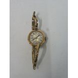 A 9ct gold ladies wristwatch approx 15.8g.