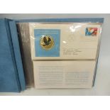 A 1975 Official United Nations Medallic First Day Covers album, containing five silver proof