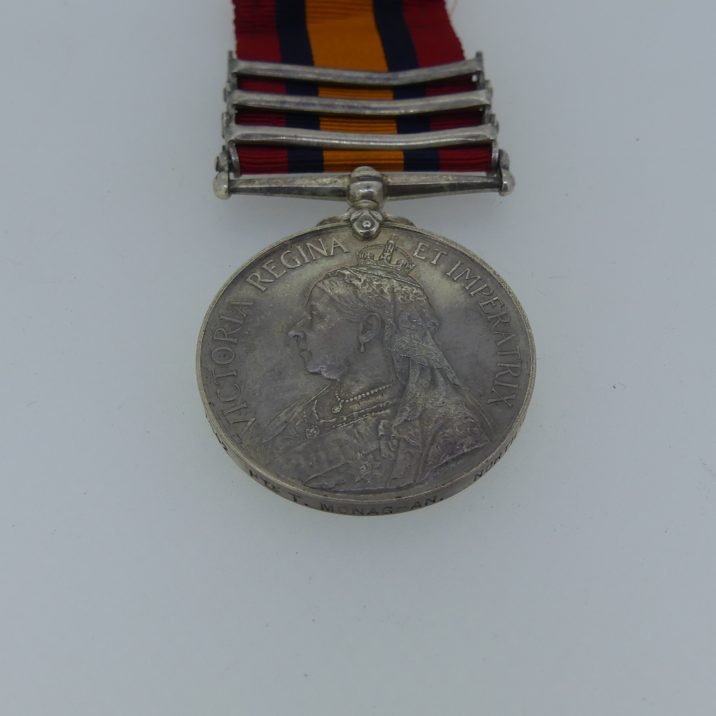 Queen's South Africa Medal (Three clasps: Transvaal, Orange Free State, Cape Colony) 6842 Pte T. - Image 3 of 5