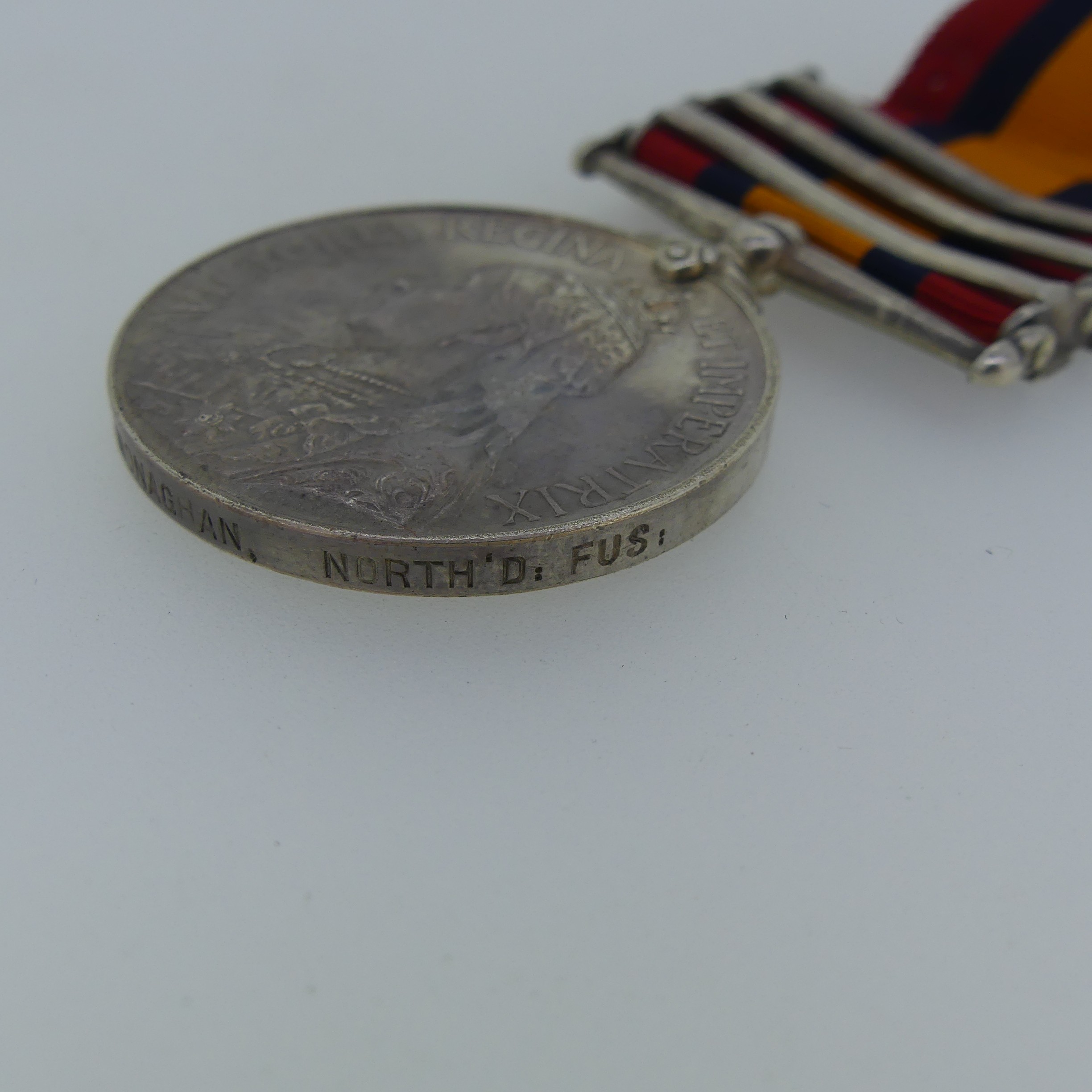 Queen's South Africa Medal (Three clasps: Transvaal, Orange Free State, Cape Colony) 6842 Pte T. - Image 5 of 5
