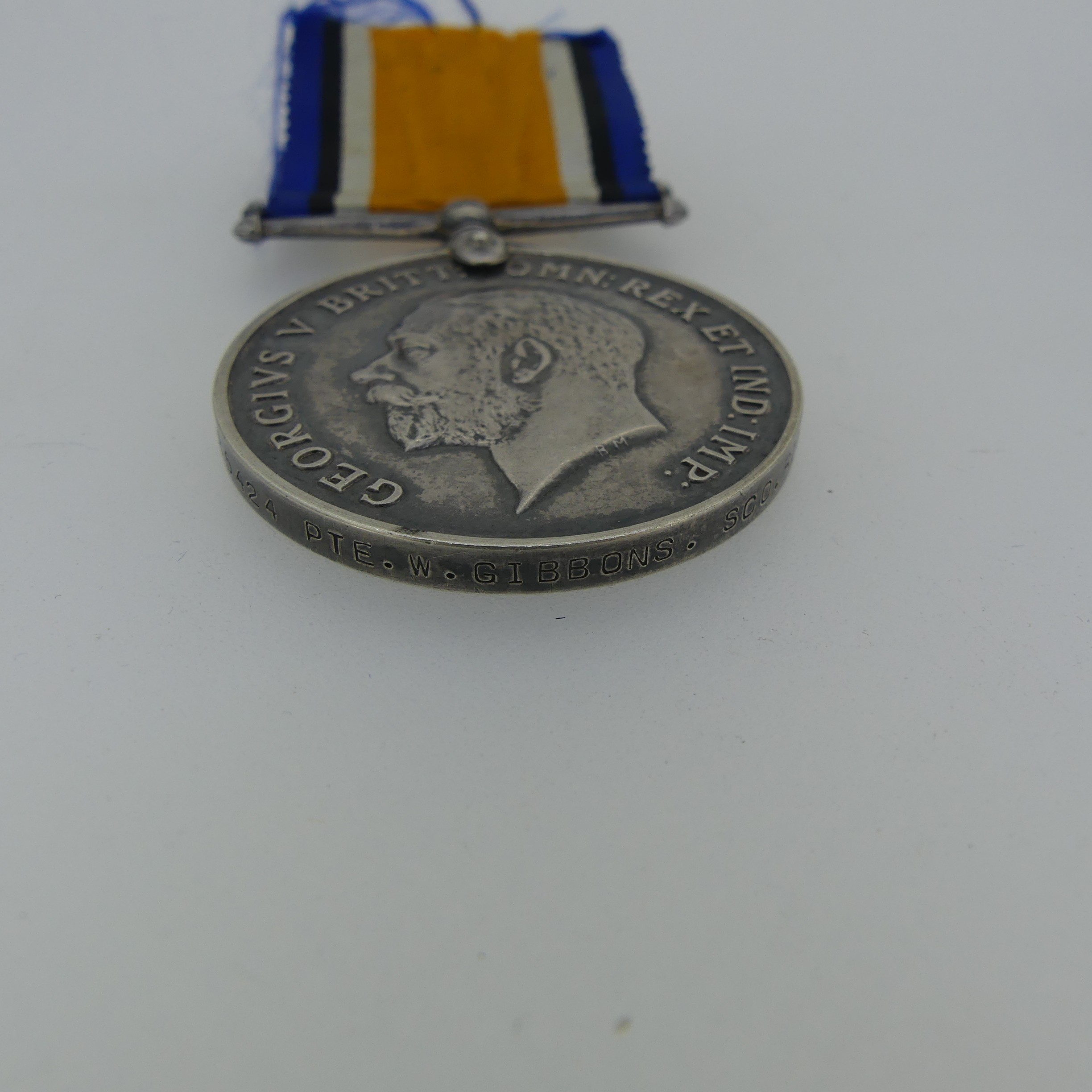 British War Medals (2) 25424 Pte. W. Gibbons Scottish Rifles and 20863 Pte. R. M. Bell Scottish - Image 4 of 4