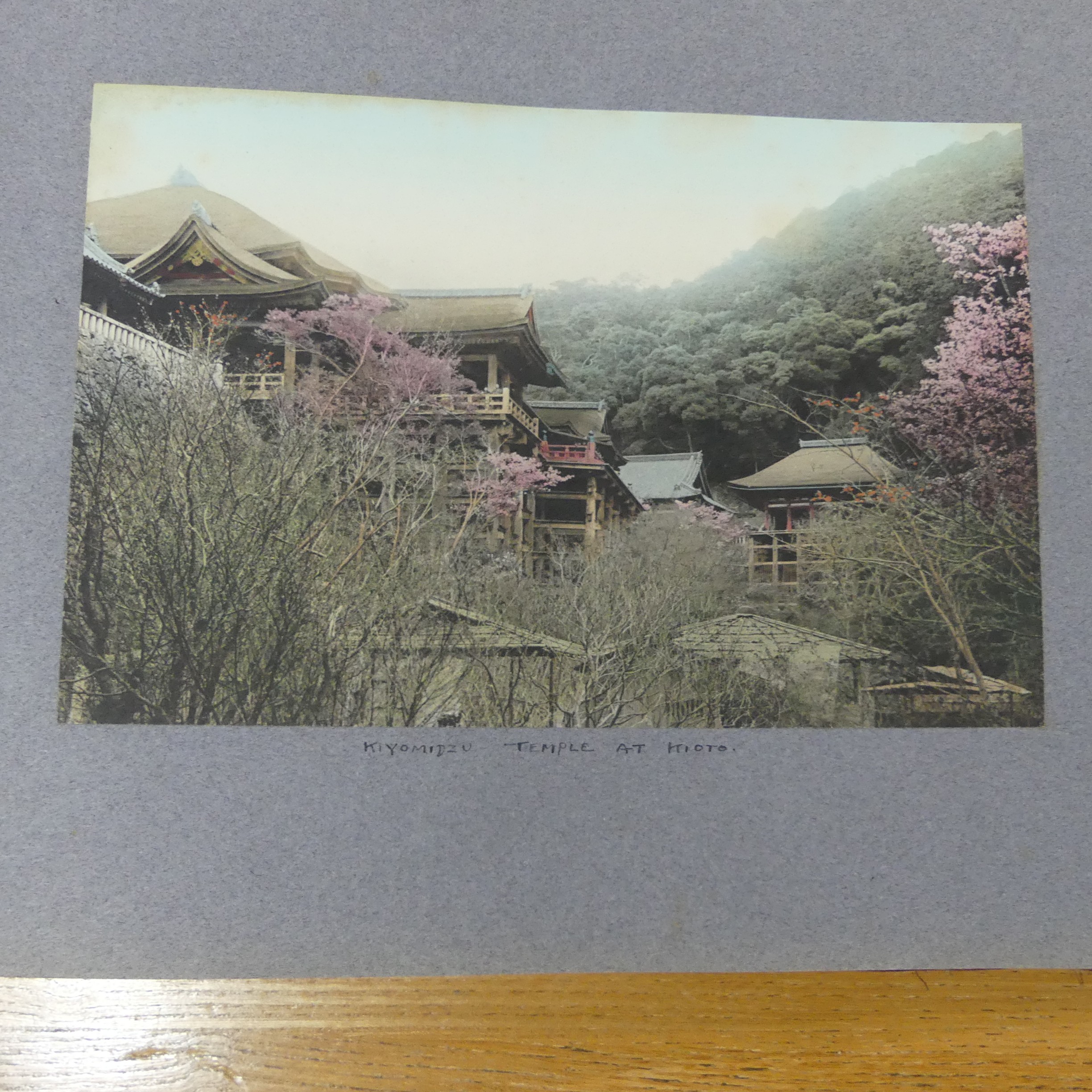 An album of early 20th century Japanese tinted photographs, depicting places, rural scenes, - Image 5 of 7