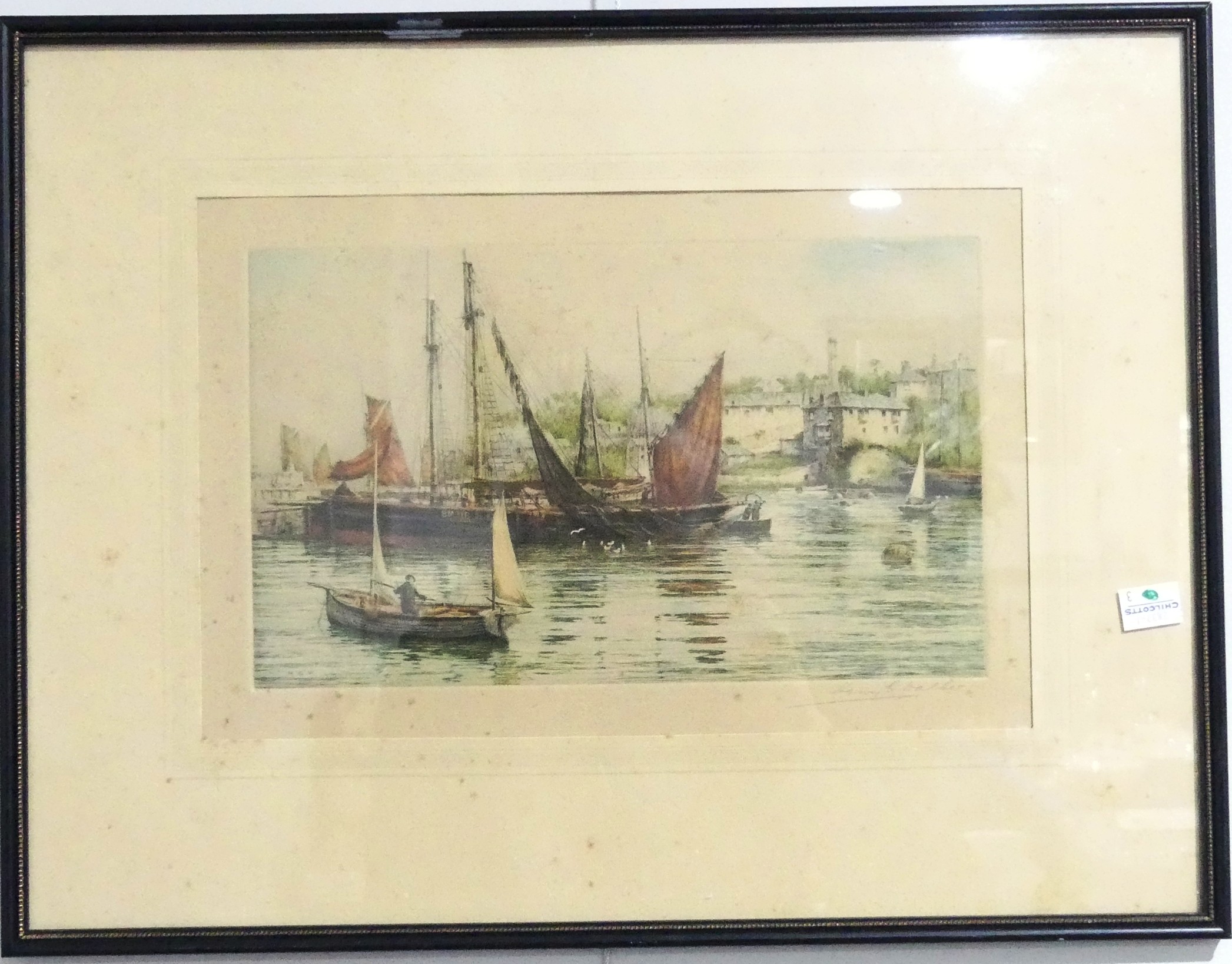 William Woolard (Scottish fl. 1883-1908): Sailing ships abreast at sea, watercolour, signed, dated - Image 5 of 7
