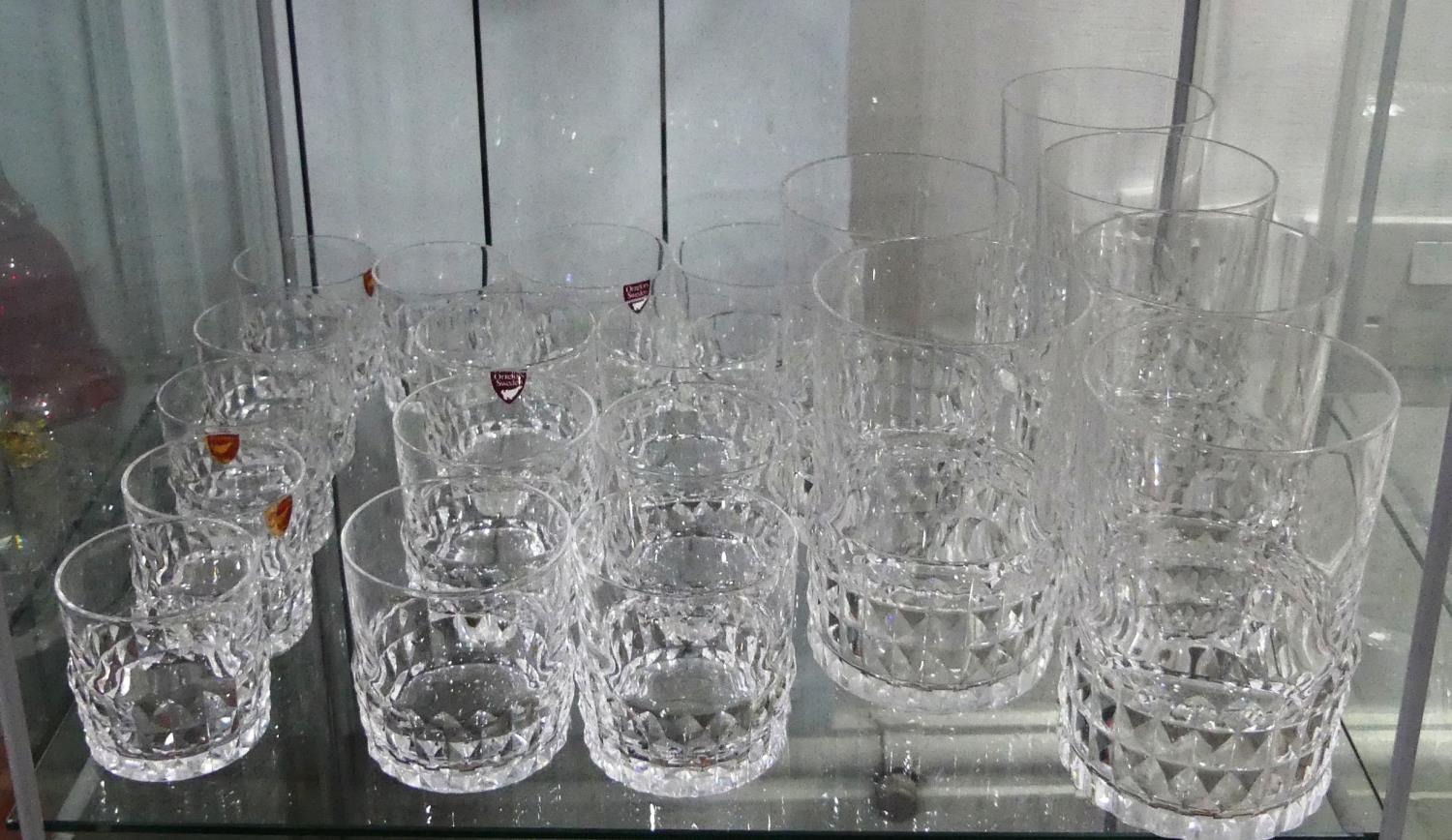 A large quantity of Orrefors Glassware, to include Sherry Glasses, Tumblers, etc, some with - Image 7 of 8