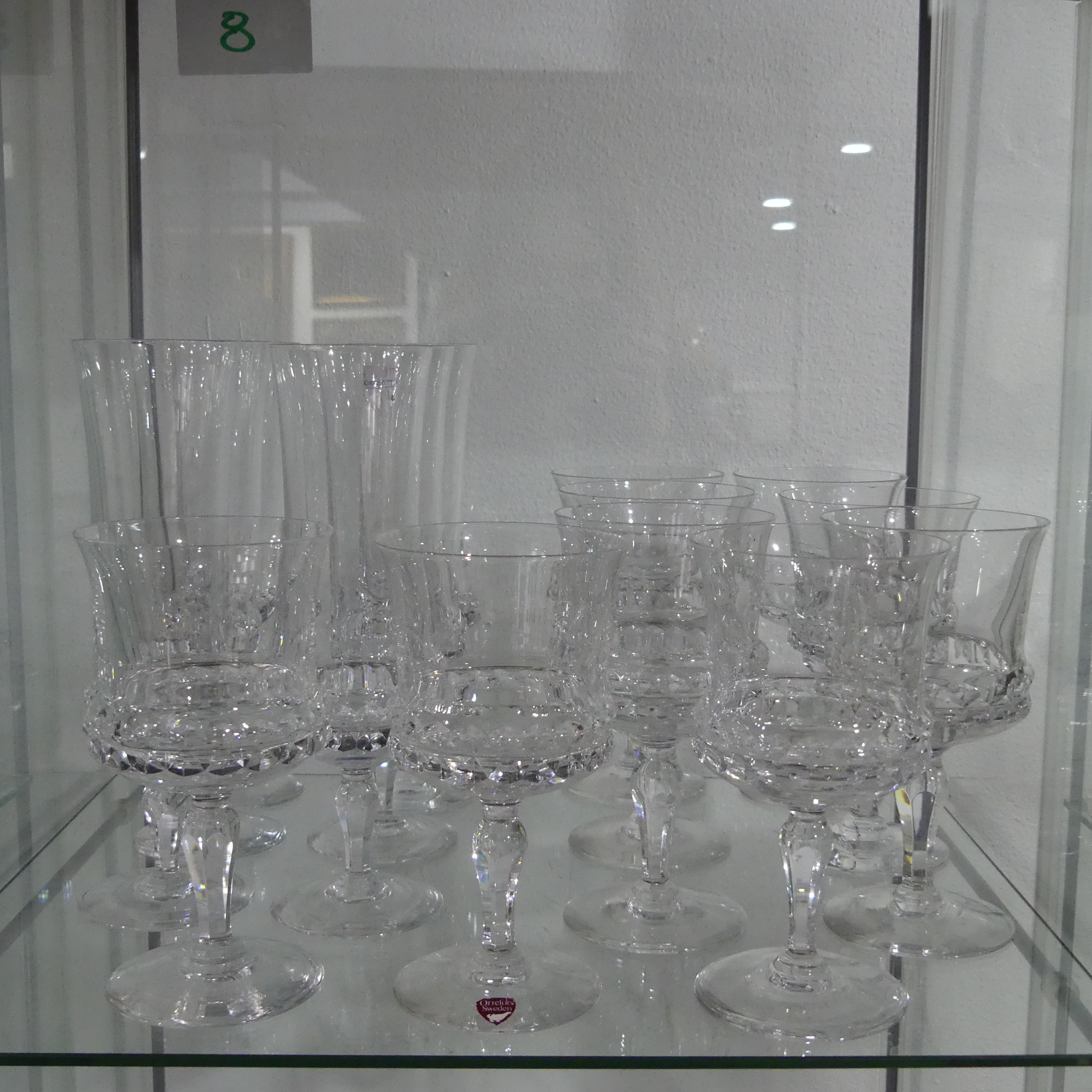 A large quantity of Orrefors Glassware, to include Sherry Glasses, Tumblers, etc, some with - Image 2 of 8