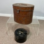 Two antique Hat Tins, (2)