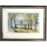 William Widgery (British, 1822-1893): West country landscape, watercolour, signed, dated 1866,