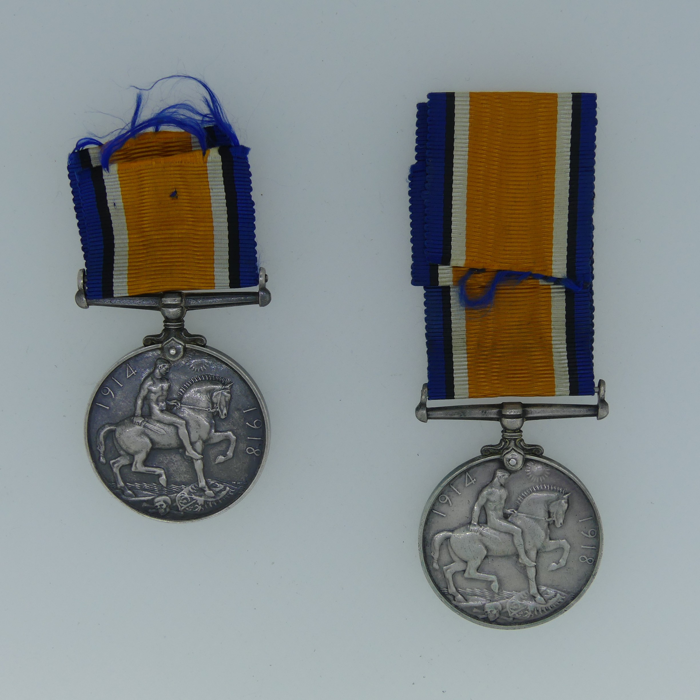 British War Medals (2) 25424 Pte. W. Gibbons Scottish Rifles and 20863 Pte. R. M. Bell Scottish - Image 2 of 4