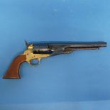 A deactivated Navy Colt Revolver, by Pietta, .22in calibre, 8in barrel length, with deactivation