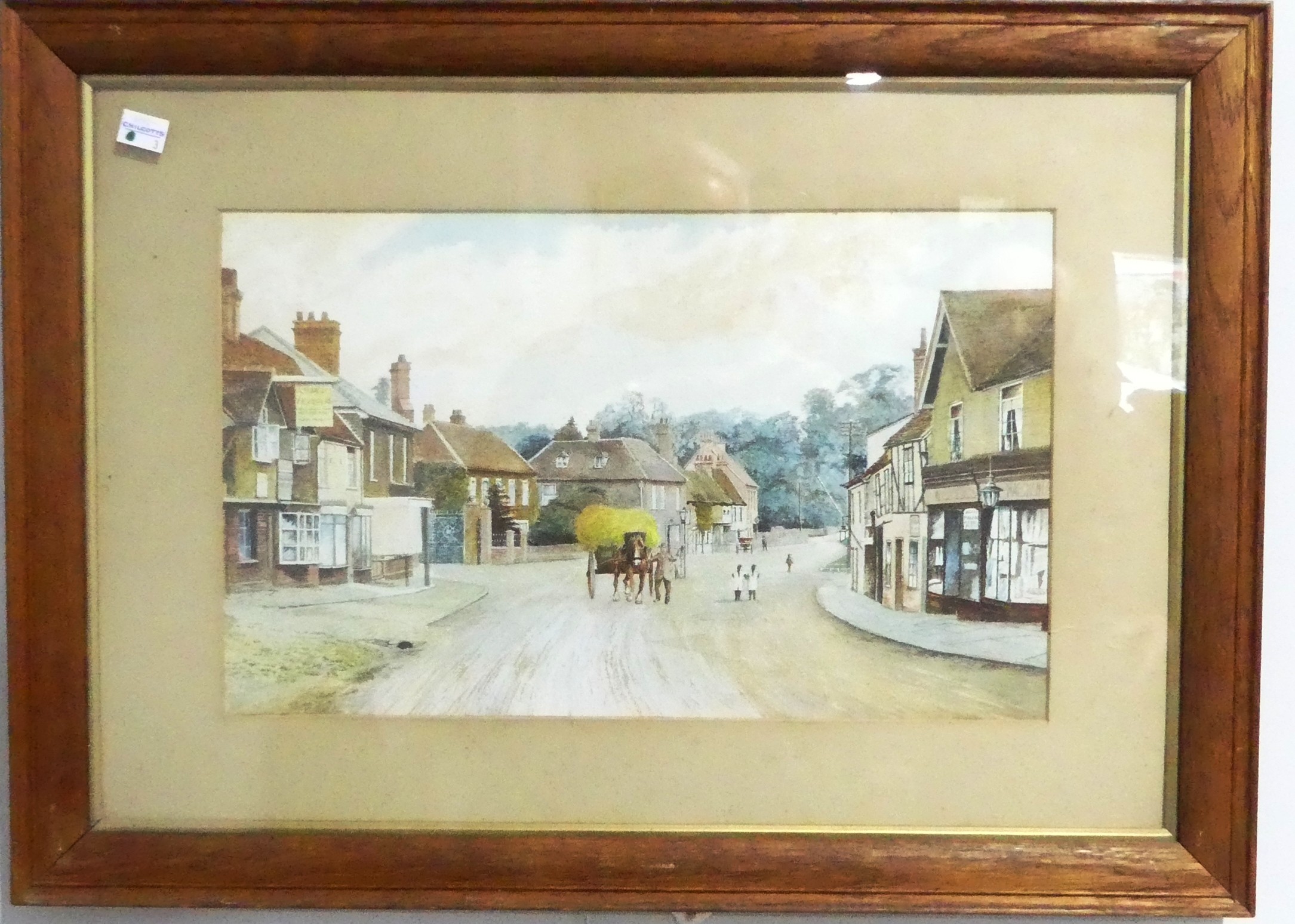 J. Thornely (20th century), Foxhounds, watercolour, signed, 26cm x 38cm), framed, together with - Image 3 of 3