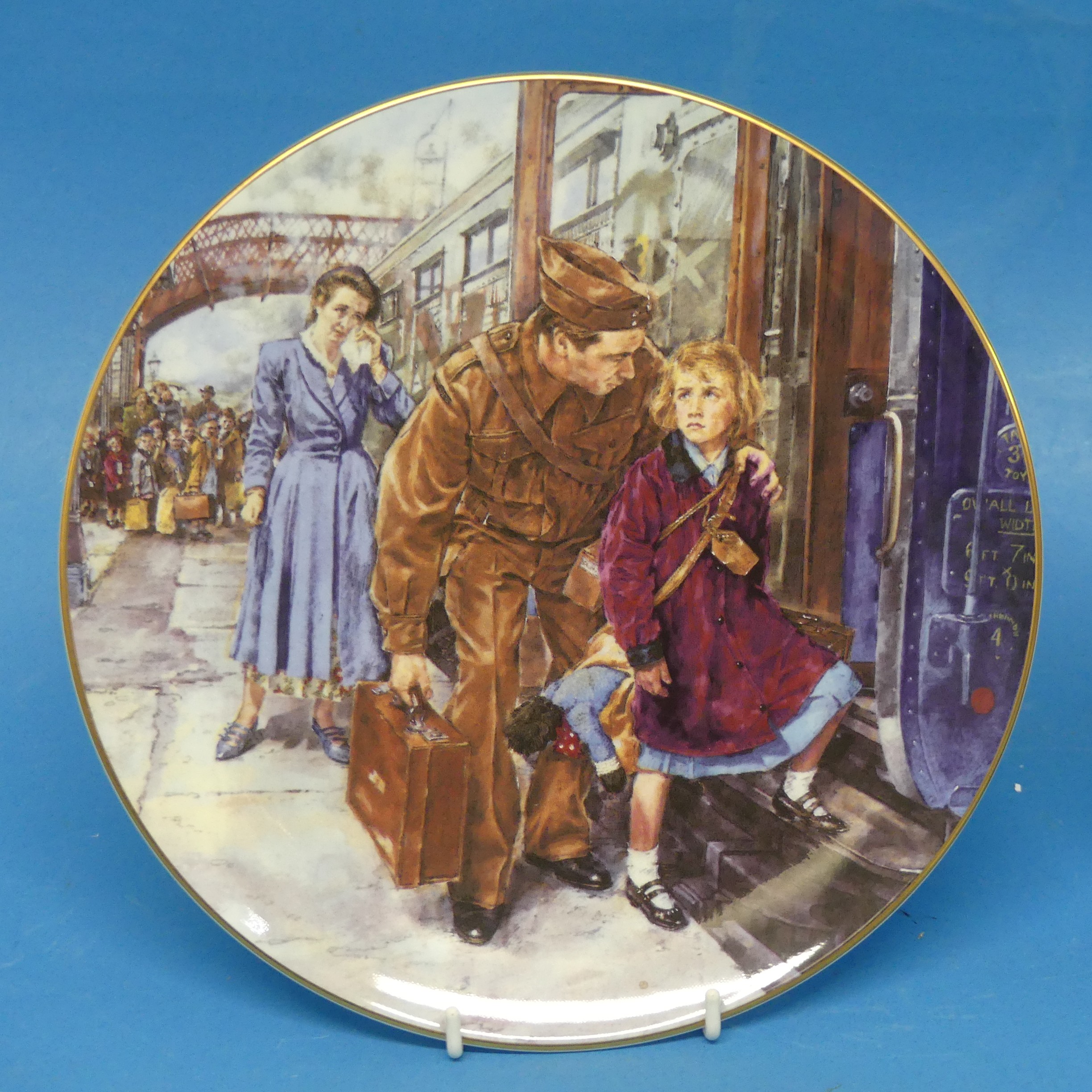 A Royal Doulton 'The Girl Evacuee' seriesware Plate, together with 'The Boy Evacuee' Plate, both - Image 2 of 4