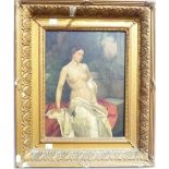 Thomas (Tommaso) Juglaris (Italian, 1844-1925), Nude, oil on canvas, signed, 38cm x 28cm, framed.