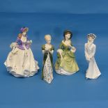 A small quantity of Royal Doulton Ladies, to include Sweet Lilac, Veneta, Sarah in Winter and