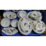 A small quantity of Royal Worcester 'Evesham' pattern Wares, to include Tureens, Vegetable Dishes,
