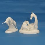 A Royal Doulton Images of Nature 'Gift of Life' Figure, depicting horse and foal figural group,