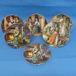 A set of six Royal Doulton seriesware Plates, to include Henry VIII's Wives, all with factory