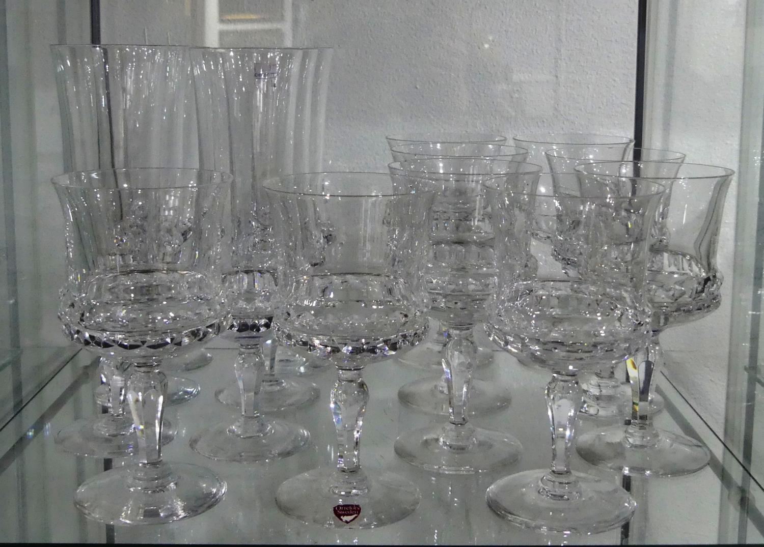 A large quantity of Orrefors Glassware, to include Sherry Glasses, Tumblers, etc, some with - Image 5 of 8