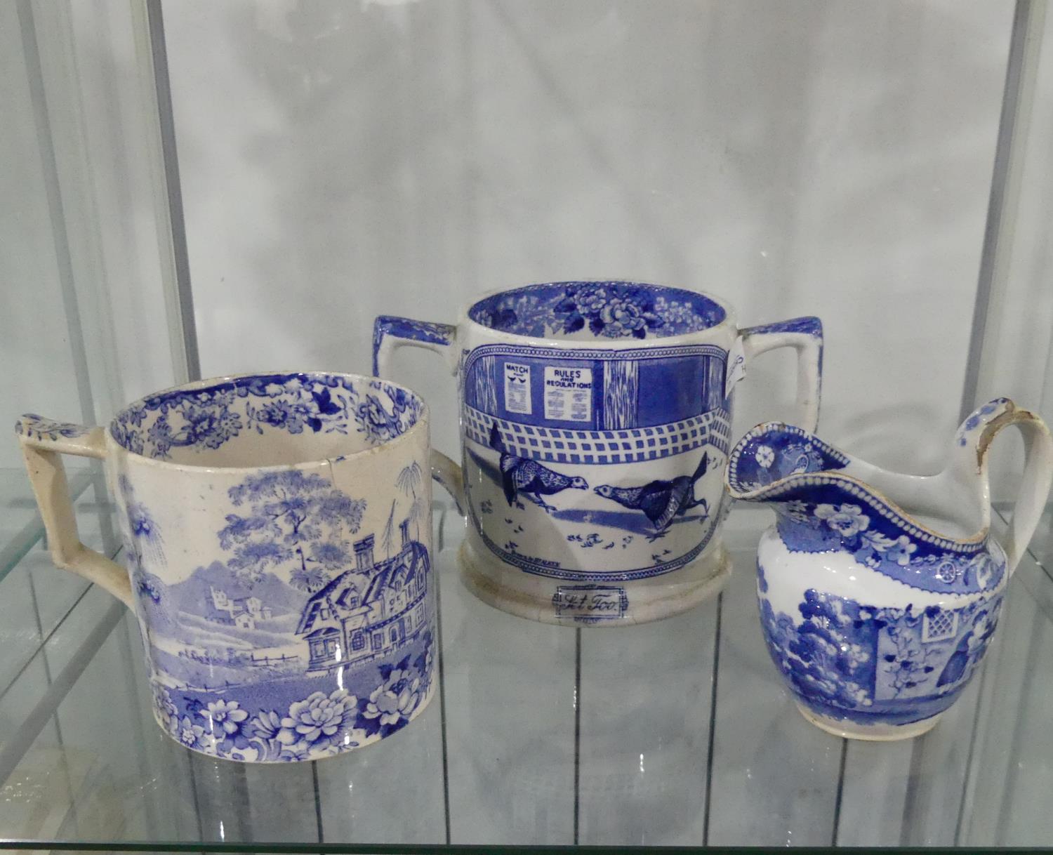 A small quantity of blue and white Delft, to include a lidded pot modelled as a lady, a pot - Image 2 of 2