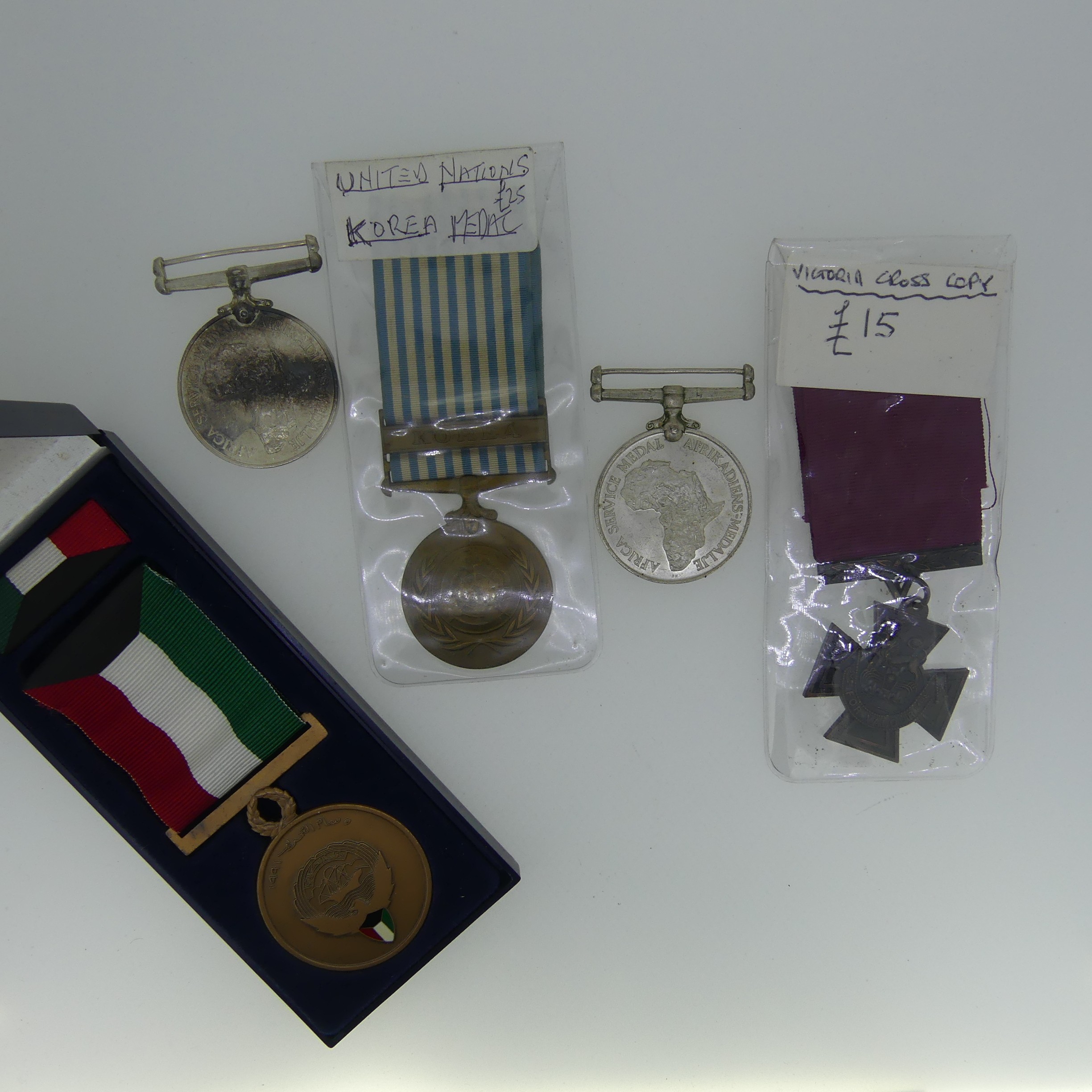 Collector?s Lot of assorted Medals; a copy Victoria Cross; Kuwaiti Liberation of Kuwait in