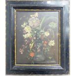 20th century School, Still life vase of flowers, oil on panel, signed W. Geo. Williams and dated