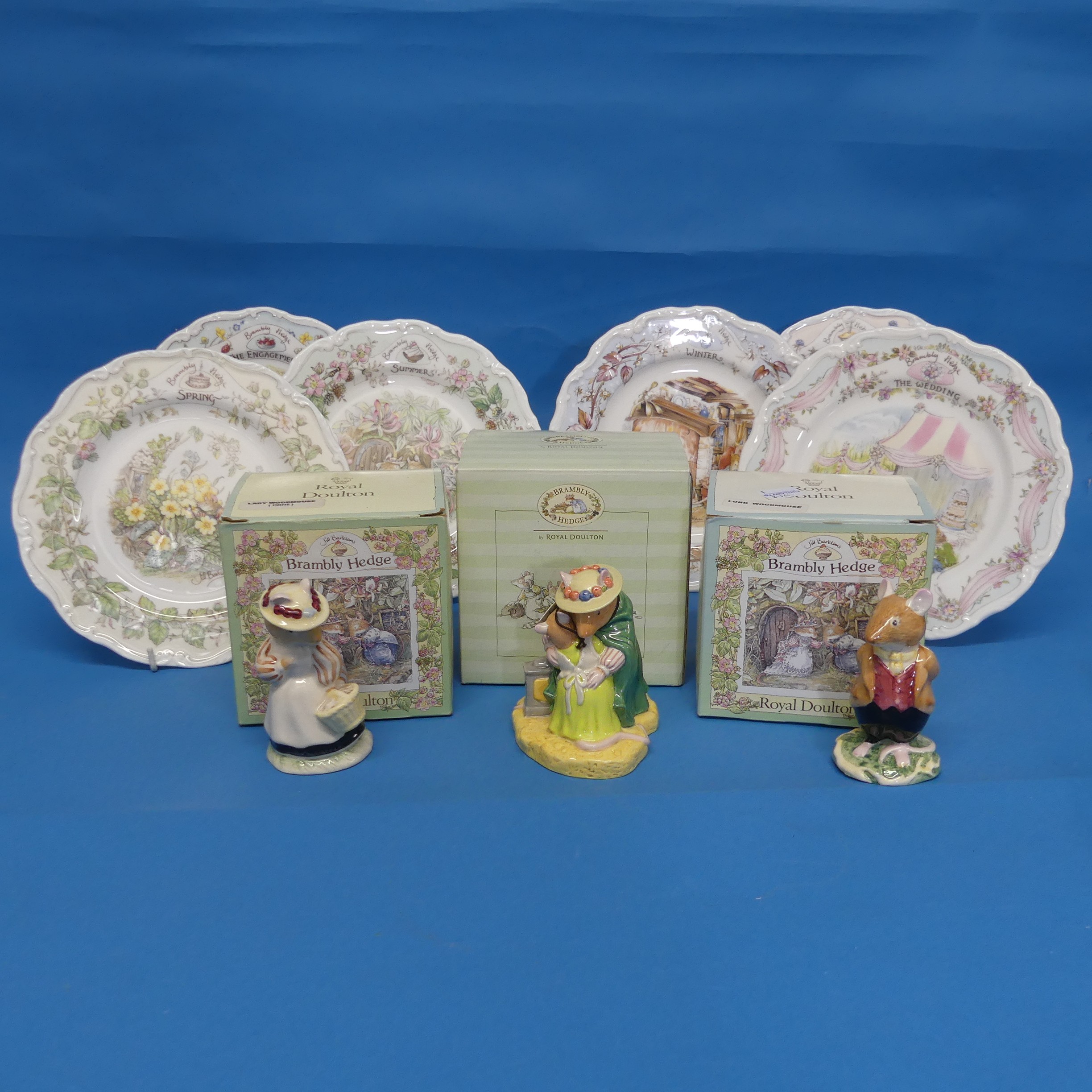 A quantity of Royal Doulton Brambly Hedge Wares; to include Lord Woodmouse Figure, Lady Woodmouse - Image 4 of 8