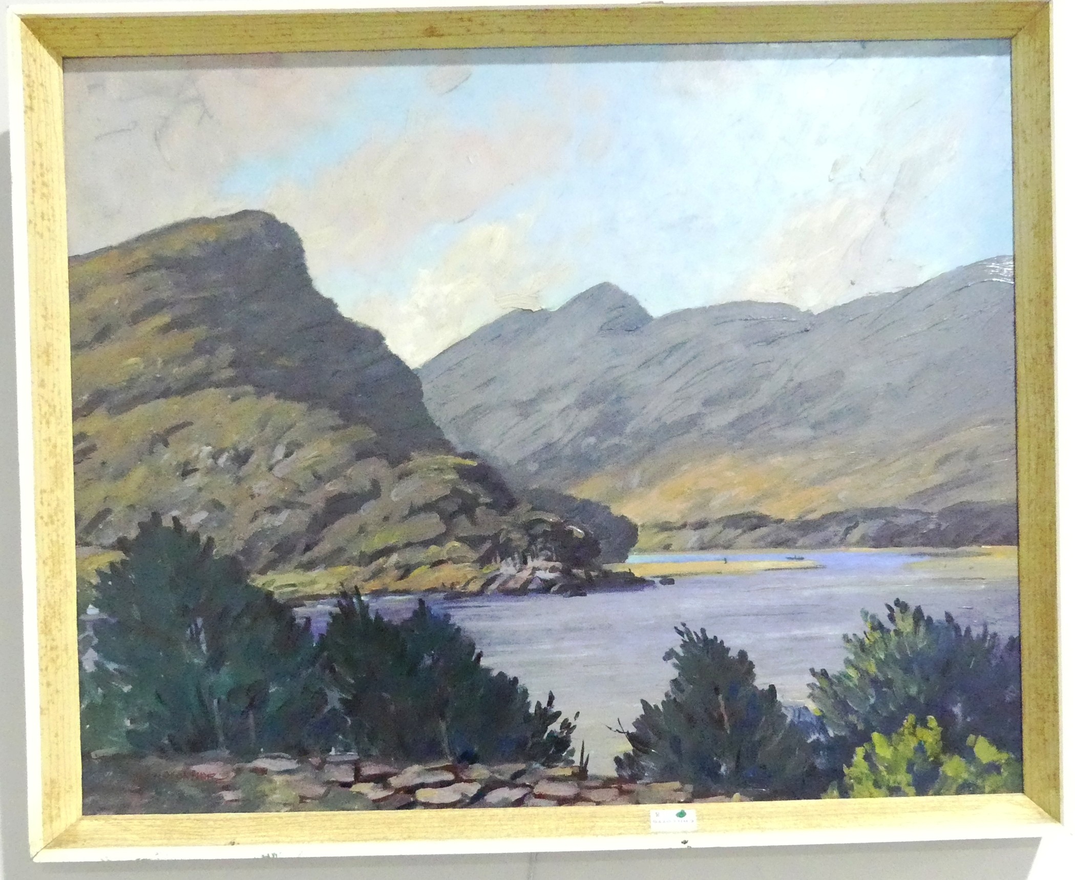 Sean O'Connor (1909-1992), Irish mountainous river landscape, oil on board, signed, inscribed